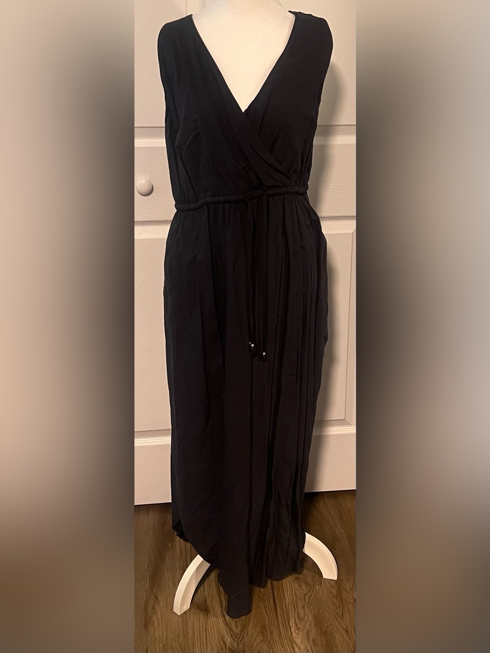 Women's Swimsuits For All Tenley Surplice Cover Up Maxi Dress in Dark Gray